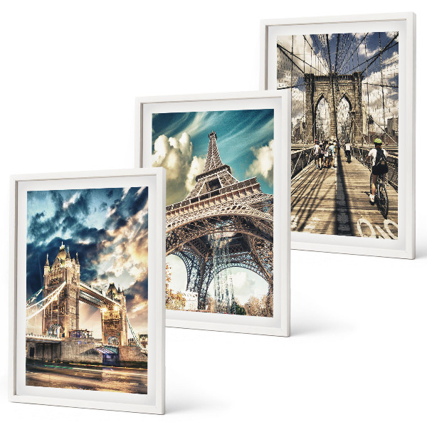 Cadre photo mural Ponts, tours, villes européennes