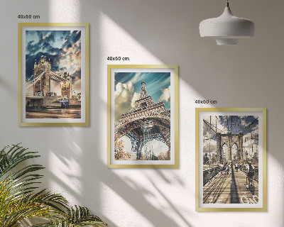 Cadre photo mural Ponts, tours, villes européennes