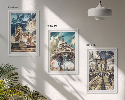 Cadre photo mural Ponts, tours, villes européennes