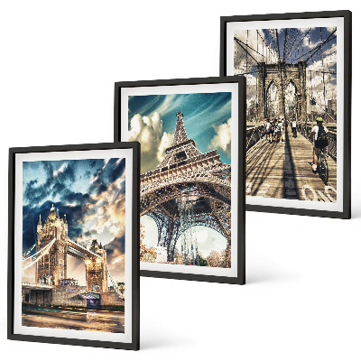 Cadre photo mural Ponts, tours, villes européennes
