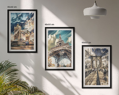 Cadre photo mural Ponts, tours, villes européennes