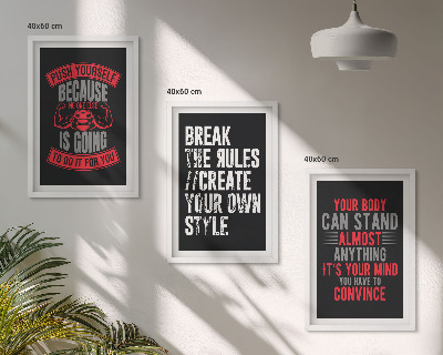 Lot de 3 tableaux pour salon Motivation, formation, développement personnel