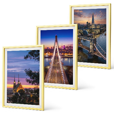 Cadre photo mural Vues de ponts et de couchers de soleil