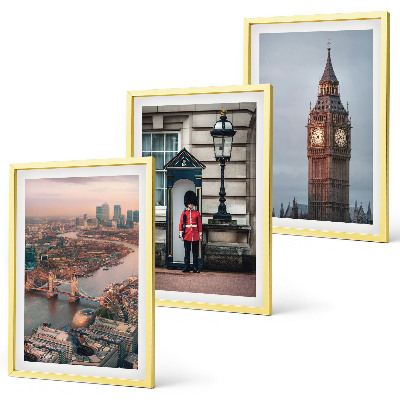 Lot de 3 tableaux pour salon Pont de Londres Guardian Big Ben