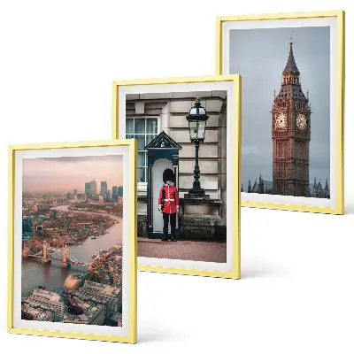 Lot de 3 tableaux pour salon représentant le pont de Londres et Big Ben