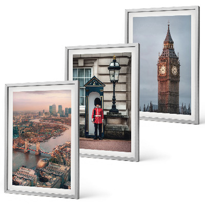 Lot de 3 tableaux pour salon Pont de Londres Guardian Big Ben