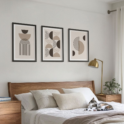 Lot de 3 tableaux pour salon Modèles minimalistes abstraits