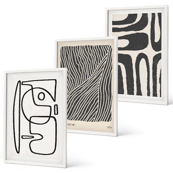 Cadre photo mural Motifs abstraits lignes textures