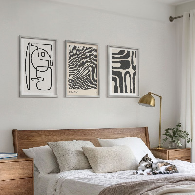 Cadre photo mural Motifs abstraits lignes textures