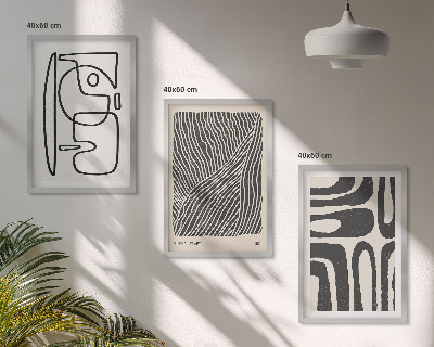 Cadre photo mural Motifs abstraits lignes textures