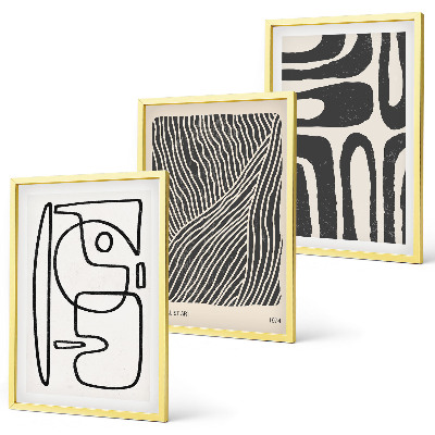 Cadre photo mural Motifs abstraits lignes textures