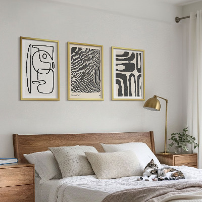 Cadre photo mural Motifs abstraits lignes textures