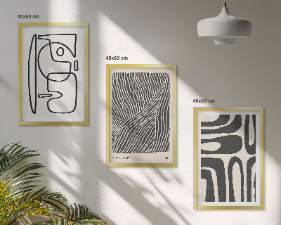 Cadre photo mural Motifs abstraits lignes textures