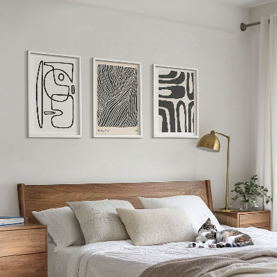 Cadre photo mural Motifs abstraits lignes textures