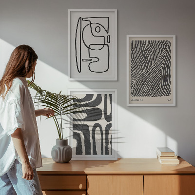 Cadre photo mural Motifs abstraits lignes textures