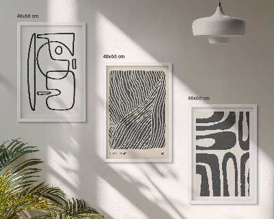 Cadre photo mural Motifs abstraits lignes textures
