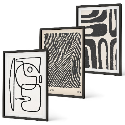 Cadre photo mural Motifs abstraits lignes textures