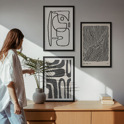 Cadre photo mural Motifs abstraits lignes textures