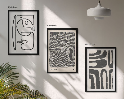Cadre photo mural Motifs abstraits lignes textures