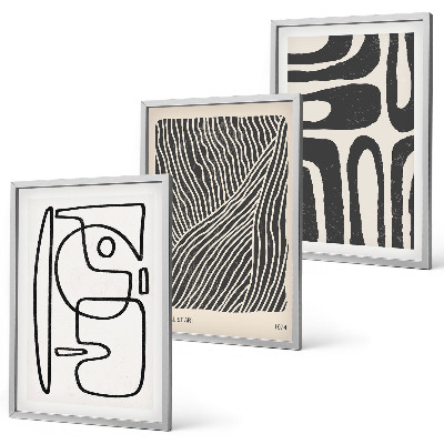 Cadre photo mural Motifs abstraits lignes textures