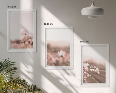 Cadre photo mural Prairies de fleurs sauvages, paysages d'été