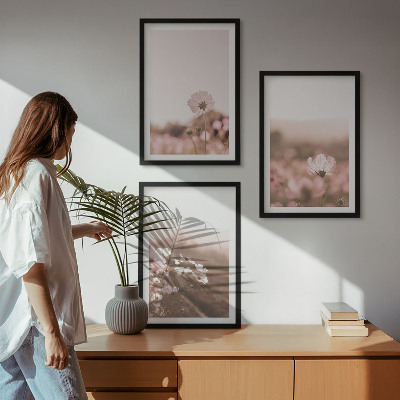 Cadre photo mural Prairies de fleurs sauvages, paysages d'été