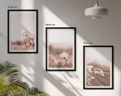 Cadre photo mural Prairies de fleurs sauvages, paysages d'été