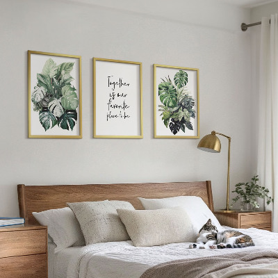 Cadre photo mural Feuilles vertes des plantes tropicales