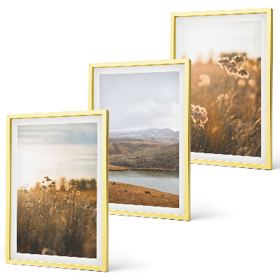 Cadre photo mural Paysages prairies montagnes lac