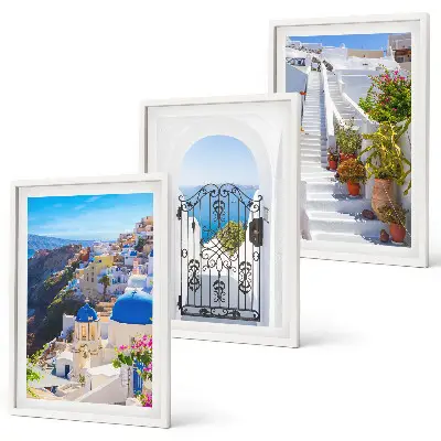 Cadre photo mural représentant l'architecture d'Oia à Santorin