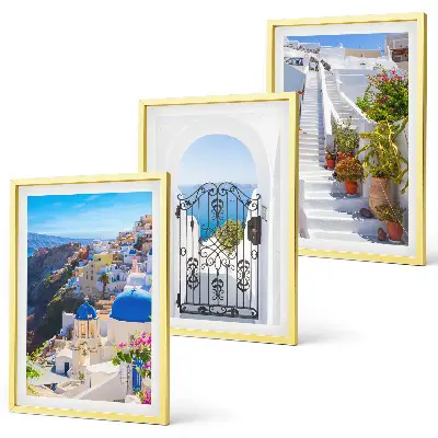 Cadre photo mural représentant l'architecture d'Oia à Santorin