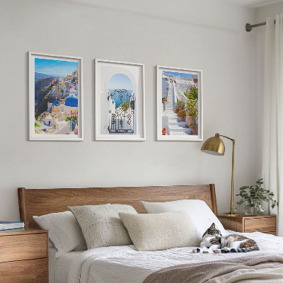 Cadre photo mural Architecture de Santorin Oia