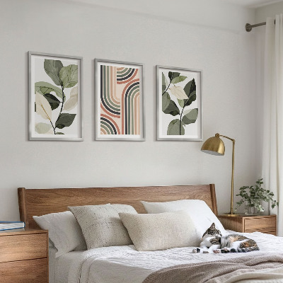 Cadre photo mural Motifs végétaux géométriques