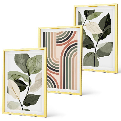 Cadre photo mural Motifs végétaux géométriques