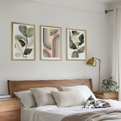Cadre photo mural Motifs végétaux géométriques