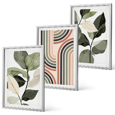 Cadre photo mural Motifs végétaux géométriques