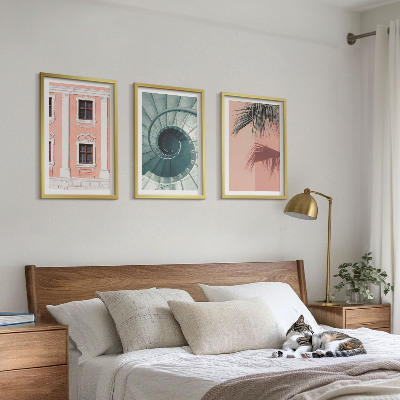 Cadre photo mural Architecture en spirale pastel