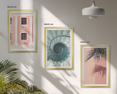 Cadre photo mural Architecture en spirale pastel