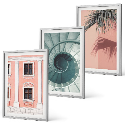 Cadre photo mural Architecture en spirale pastel