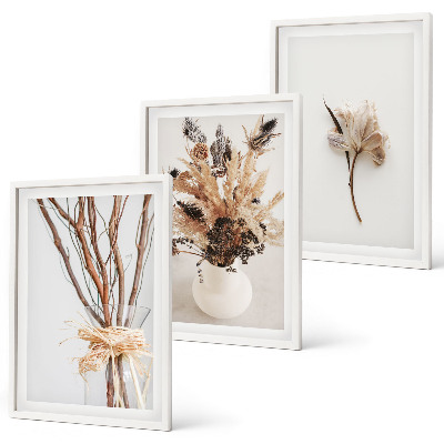 Cadre photo mural Fleurs et branches minimalistes