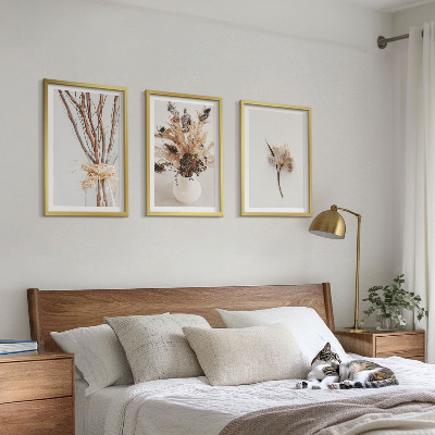Cadre photo mural Fleurs et branches minimalistes
