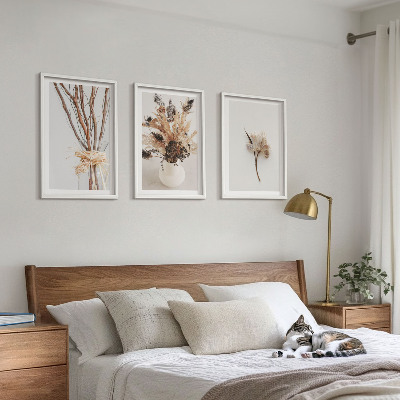 Cadre photo mural Fleurs et branches minimalistes