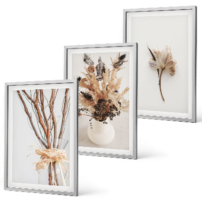 Cadre photo mural Fleurs et branches minimalistes