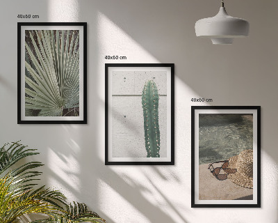Lot de 3 tableaux pour salon Accessoires pour plantes tropicales
