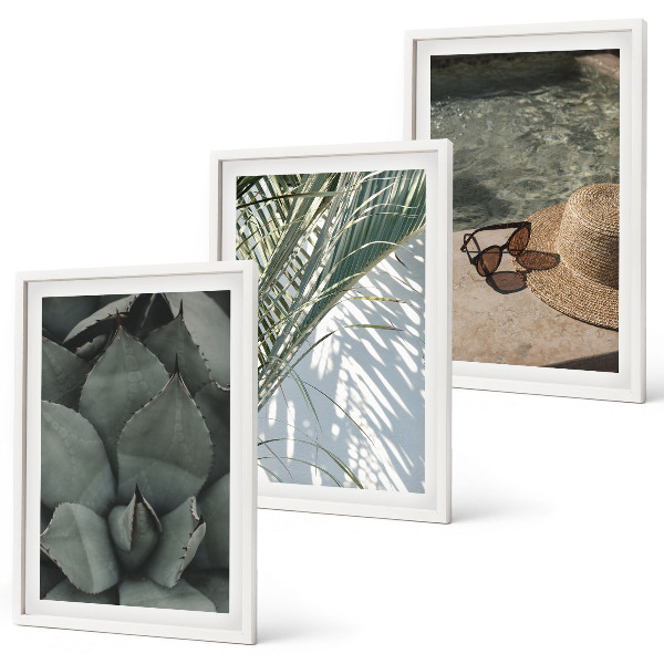 Cadre photo mural Plantes tropicales pour les vacances