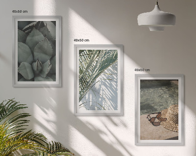 Cadre photo mural Plantes tropicales pour les vacances
