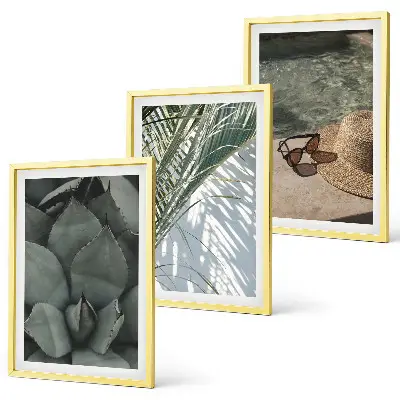 Cadre photo mural motif plantes tropicales pour les vacances