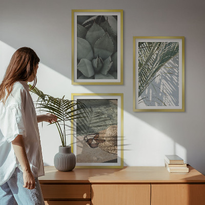 Cadre photo mural Plantes tropicales pour les vacances