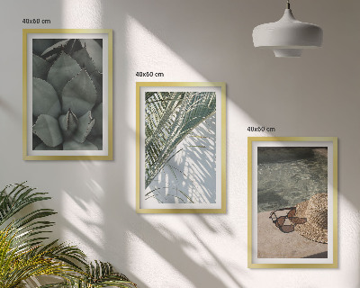 Cadre photo mural Plantes tropicales pour les vacances
