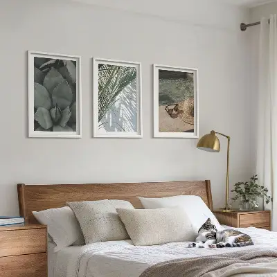Cadre photo mural motif plantes tropicales pour les vacances